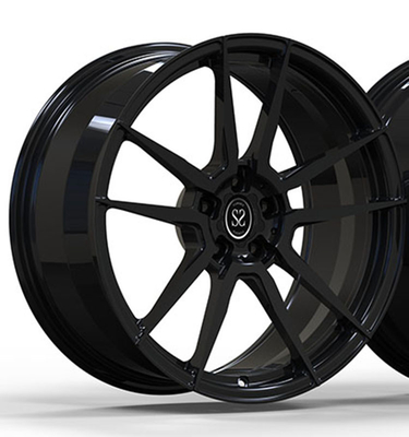 二重5スポークのサテンのAuid RS3への黒い造られた車輪20X10.5 5X112 PCD適合